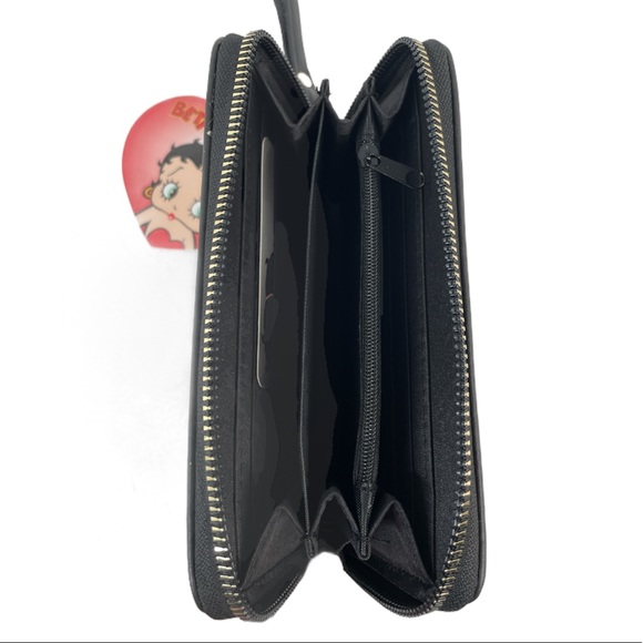 Betty Boop Wristlet, Black, Red - Picture 3 of 5